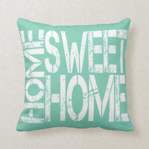 Home Sweet Home Typography Throw Pillow