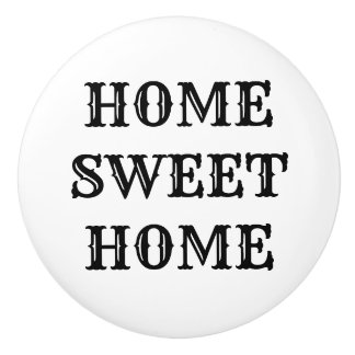 Home Sweet Home Vintage Style Ceramic Pull