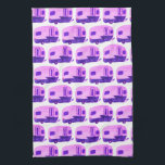 HOME SWEET HOME Vintage Trailer Camper RV Kitchen Towel<br><div class="desc">Decorate your RV kitchen with this cool towel. Makes a great housewarming,  bon voyage or anniversary gift! 
You can customize it and add text too.
Check my shop for lots more colours and patterns plus matching kitchen stuff!</div>
