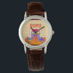 Home Sweet Home     Watch<br><div class="desc">Style: Women's Classic Brown Leather Strap Watch The Women's Classic Leather Watch is the definition of timeless style. Designed with croc-embossed leather straps and a silver alloy case, this watch exudes sophistication. Personalize it with your favourite design or text for a time piece that is as stylish as you are!...</div>