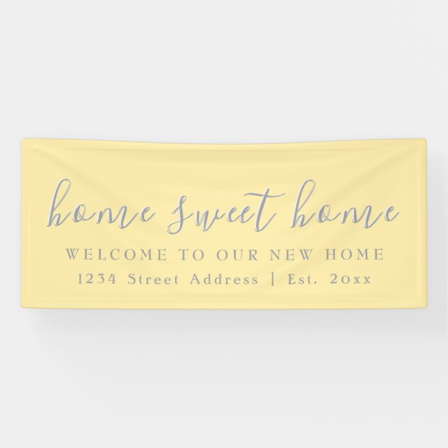 Home Sweet Home | Welcome Housewarming Party Banner (Horizontal)