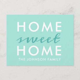 Home Sweet Home   We've Moved   New Home Postcard
