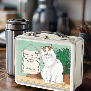 Home Sweet Kitty Home Metal Lunch Box