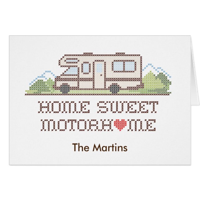 Home Sweet Motor Home Card (Devant Horizontal)