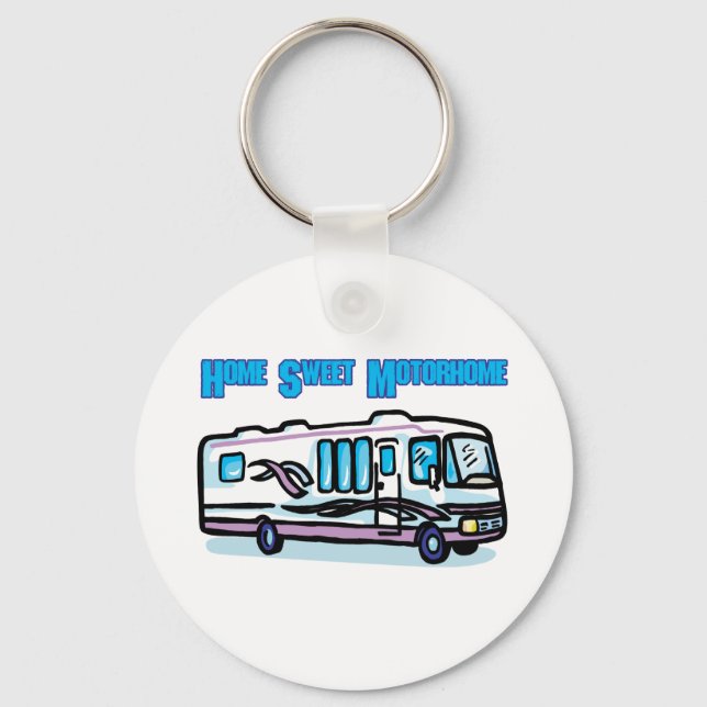 Home Sweet Motorhome Keychain (Front)