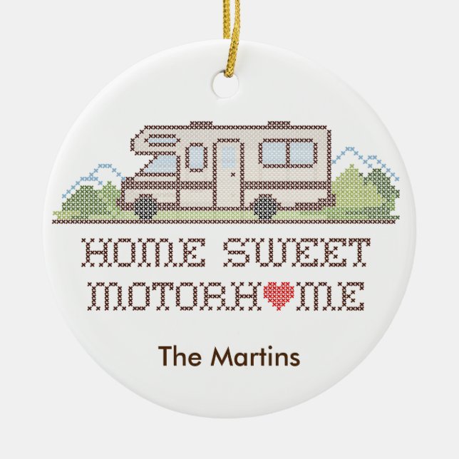 Home Sweet Motorhome Ornement (Devant)