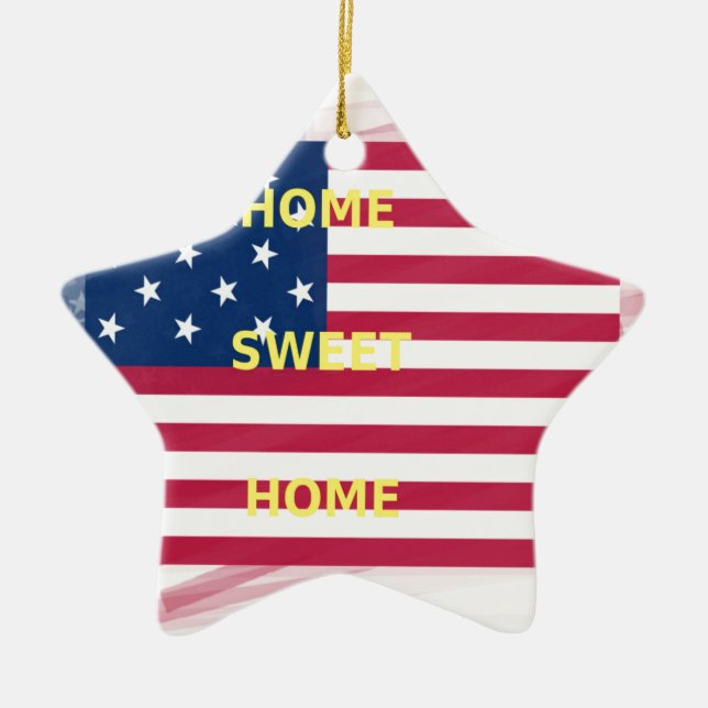 Home Swet Home Ceramic Ornament (Front)