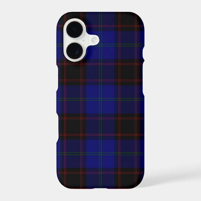 Home tartan blue black plaid (Back)
