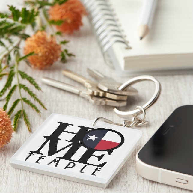 HOME Temple Texas  Keychain (Front Right)