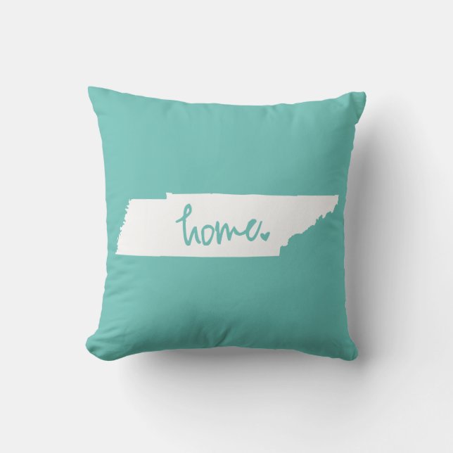 Home Tennessee Custom Colour Throw Pillow (Front)