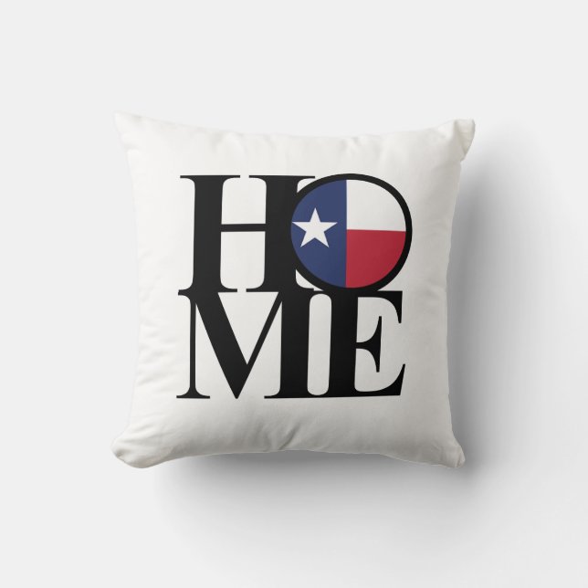 HOME Texas Throw Pillow 16" x 16" (Front)