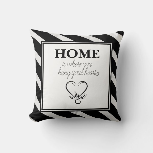 Home Throw Pillow (Front)