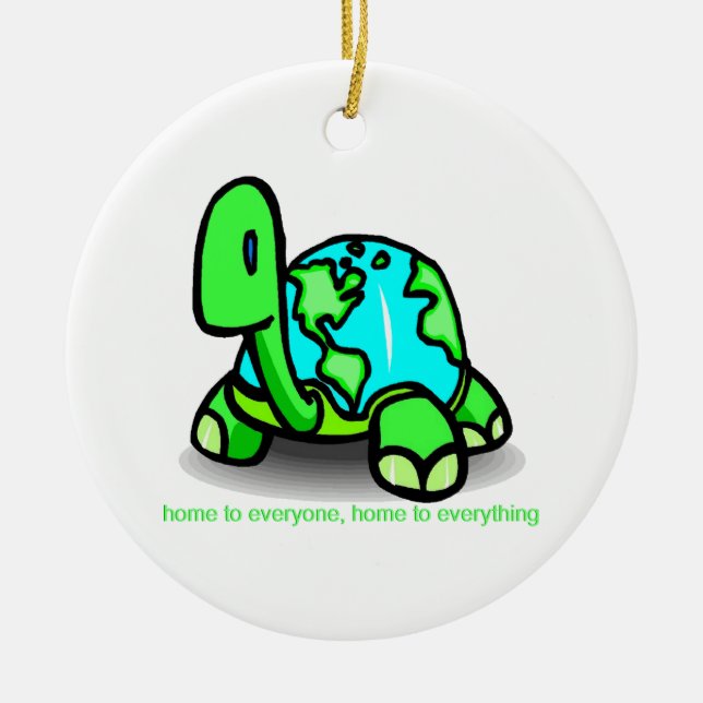 home to everyone ceramic ornament (Front)