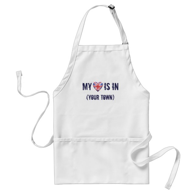 Home Town Heart Standard Apron (Front)