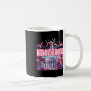 Home Trump 2024 Shirt Happy July 4th Firework Pink Coffee Mug