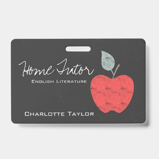 Home Tutor Teachers Apple Business Personalized Badge (Front)