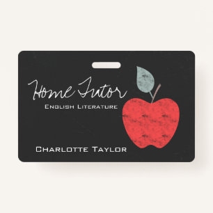 Home Tutor Teachers Apple Business Personalized Badge