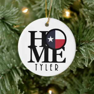 HOME Tyler Texas Ceramic Ornament