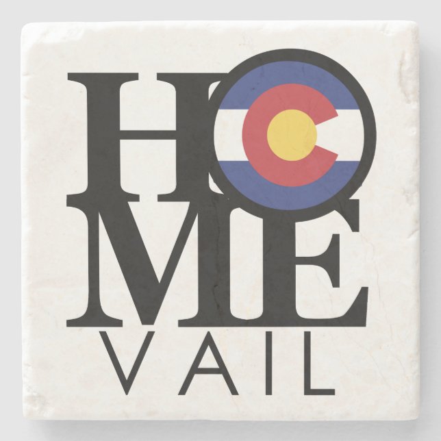 HOME Vail CO Stone Coaster (Front)