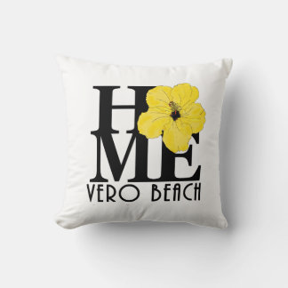 HOME Vero Beach Yellow Hibiscus Throw Pillow