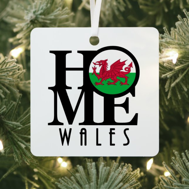 HOME Wales  Metal Ornament (Insitu)