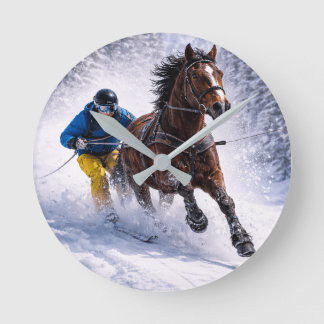 Home Wall Art | Clocks | Winter Horse