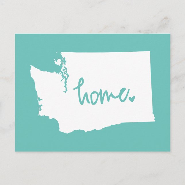 Home Washington Custom Colour Postcard (Front)