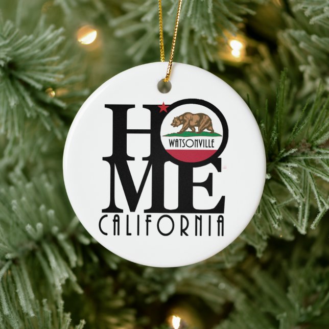 HOME Watsonville Ceramic Ornament (Tree)