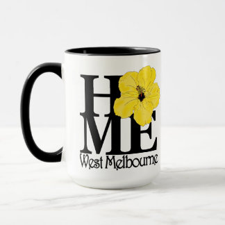 HOME West Melbourne Yellow Hibiscus Mug