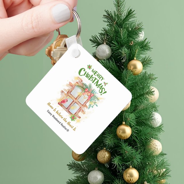 Home Where the Heart Is Realtor Christmas Budget  Keychain (Creator Uploaded)