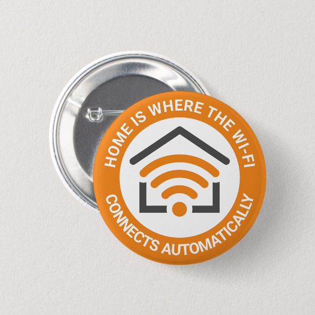 Home Wi-Fi 2 Inch Round Button (Front & Back)