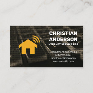 Home Wifi Tech Service Business Card