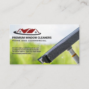 Home Window Cleaning   Squeegee Appointment Card