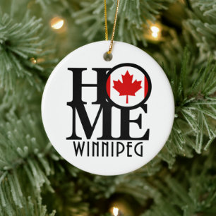 HOME Winnipeg Ceramic Ornament