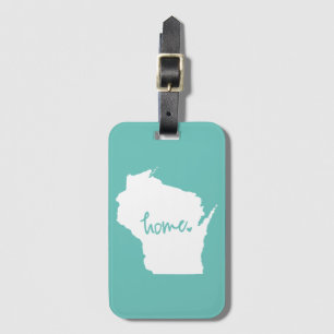 Home Wisconsin Custom Colour Luggage Tag