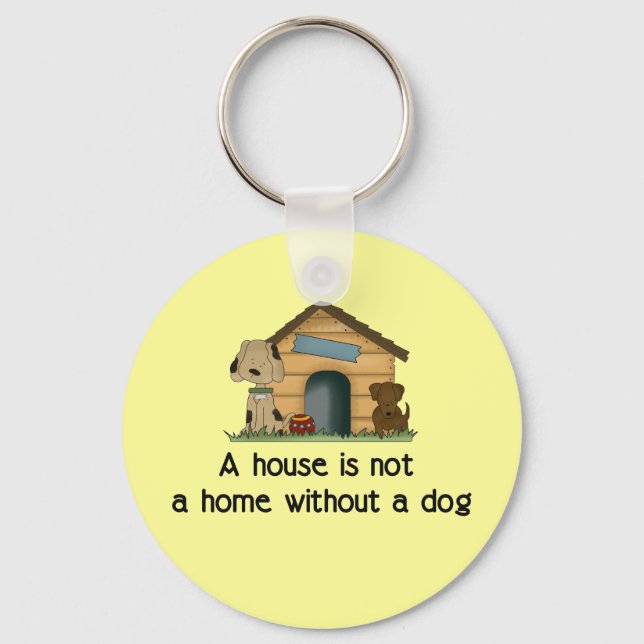 Home With A Dog Keychain (Front)