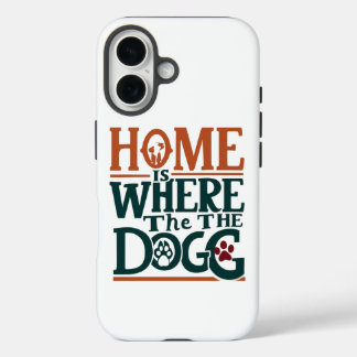 Home With Dogs iPhone 16 Case