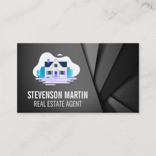 Home with Garden Homes Modern House Business Card