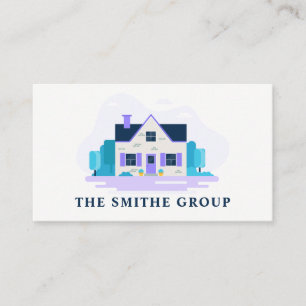 Home with Garden   Real Estate Logo Business Card