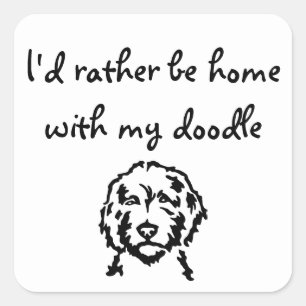 Home With My Doodle Stickers