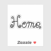 Home Word Sticker