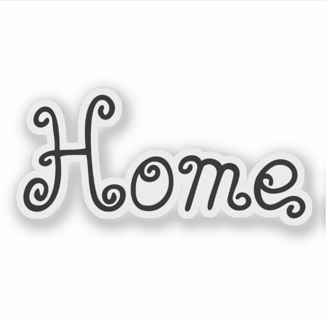 Home Word Sticker (Front)