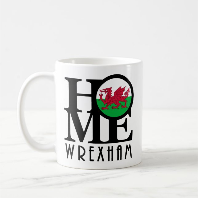 HOME Wrexham Wales  11oz Coffee Mug (Left)