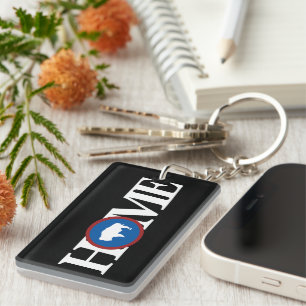 HOME Wyoming Keychain