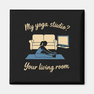 Home Yoga Activewear My Yoga Studio Your Living Ro Magnet