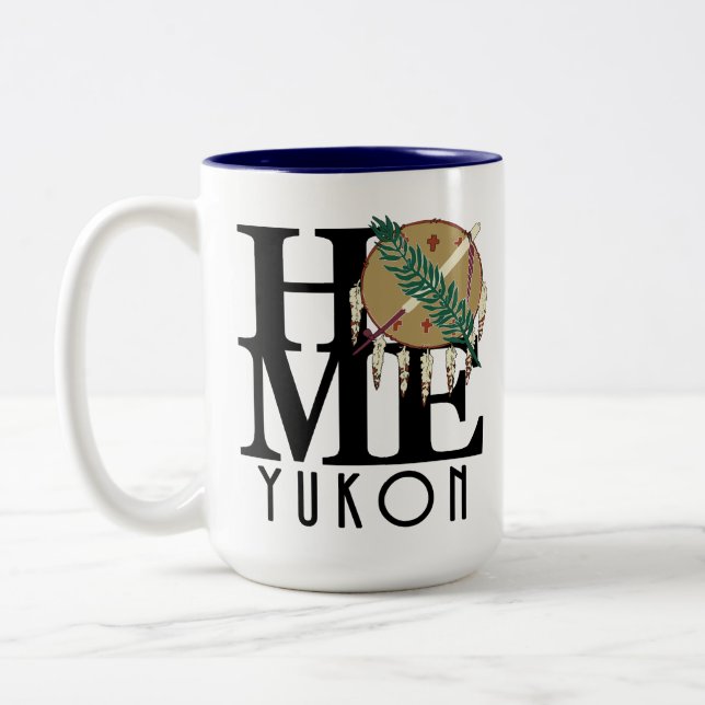 HOME Yukon Oklahoma 15oz Two-Tone Coffee Mug (Left)