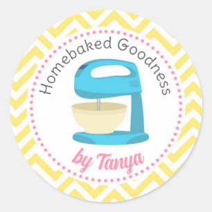 Homebaked Personalized Stickers - Standing Mixer