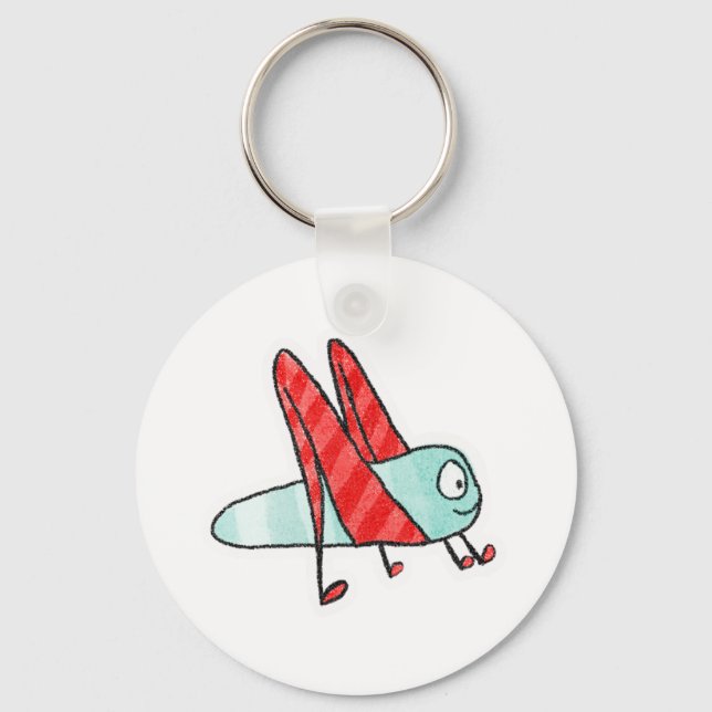 Homeberries Springy Grasshopper Keychain (Front)