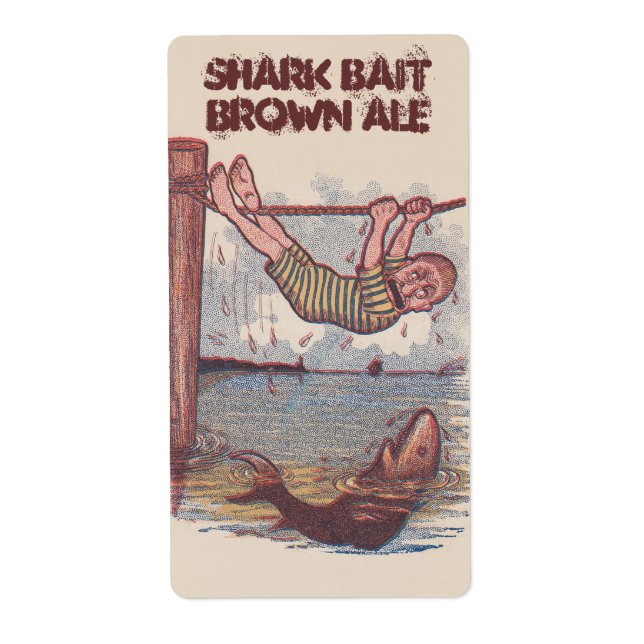 Homebrek Bait requin Brown Ale Antique Étiquette a (Devant)