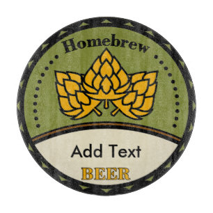 Homebrew Beer, edit text Cutting Board